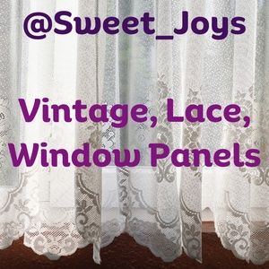 Vintage, Lace, Window Panels